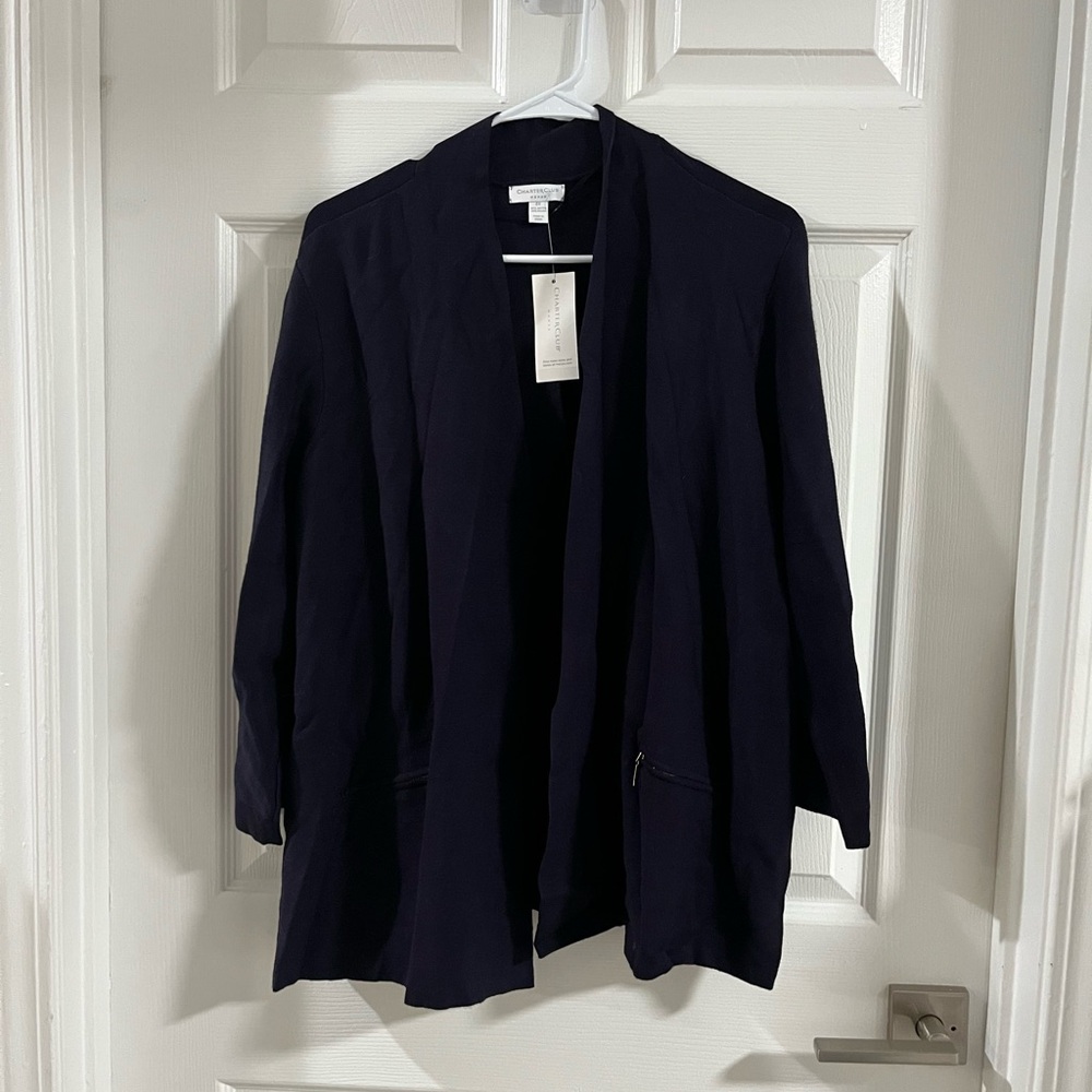 Charter Club Women's Navy Blazer